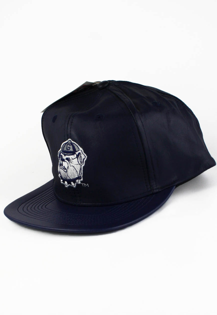 Vintage Georgetown Hoyas Leather Logo 7 Snapback Hat